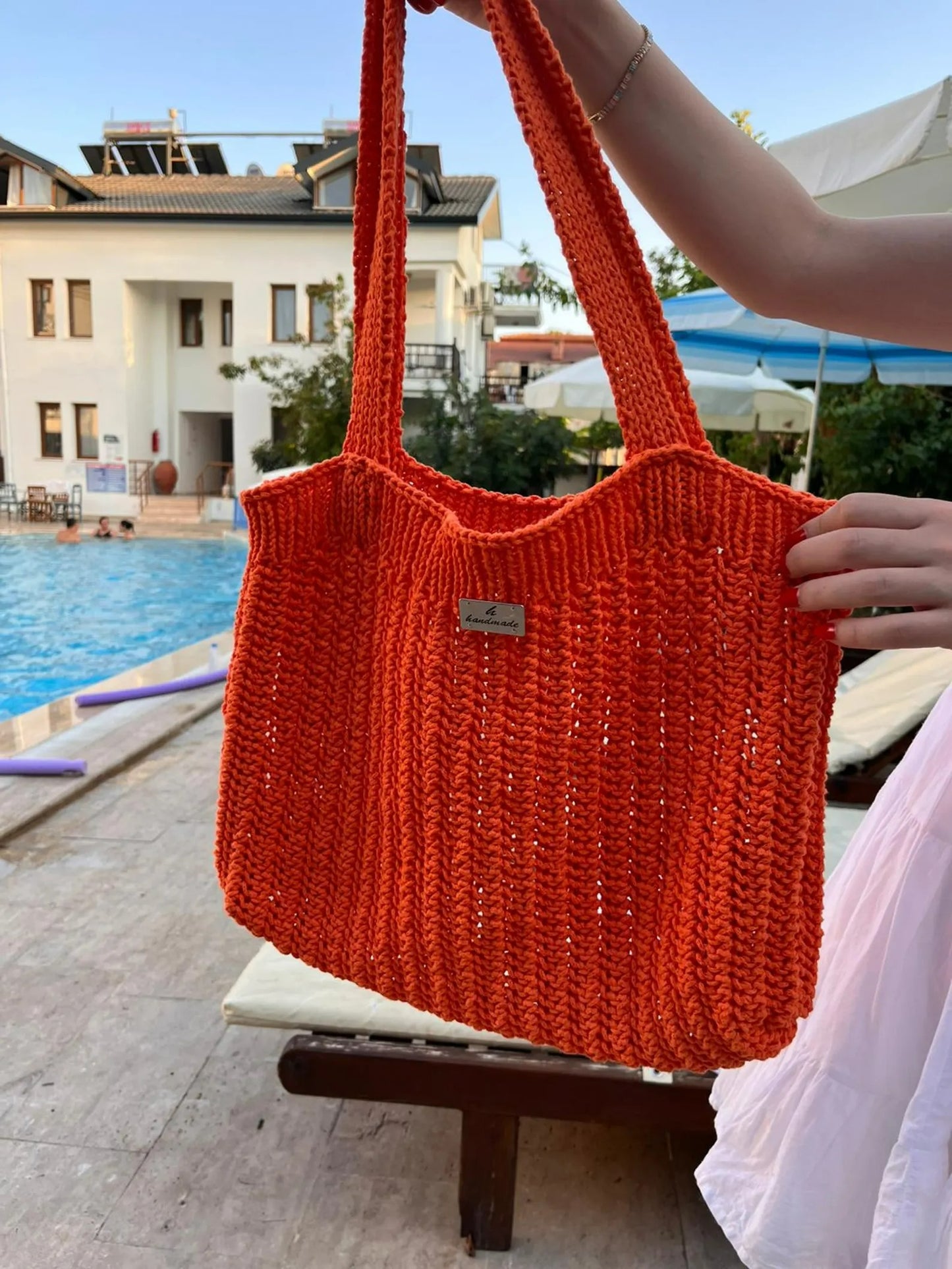 Chunky Utility Handbag Knit Design Pattern