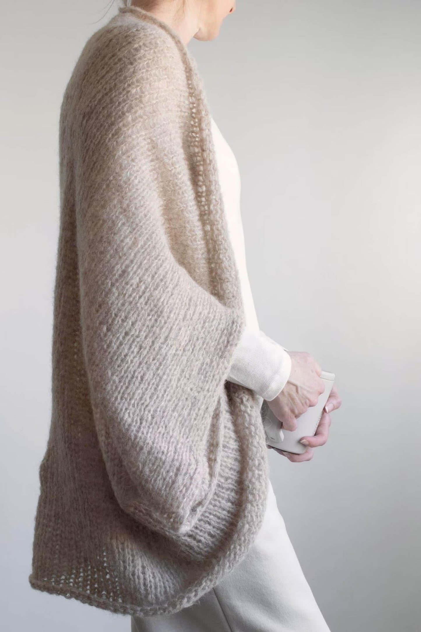 Relaxed Draped Shoulder Layer Knitting Pattern