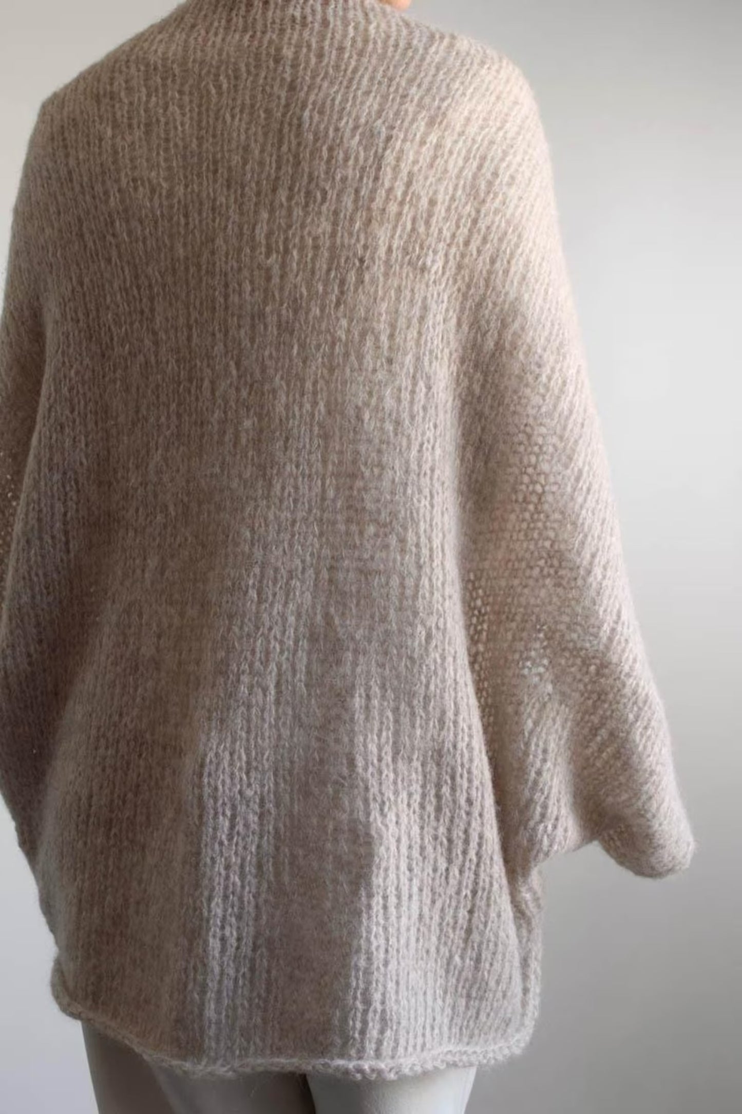 Relaxed Draped Shoulder Layer Knitting Pattern