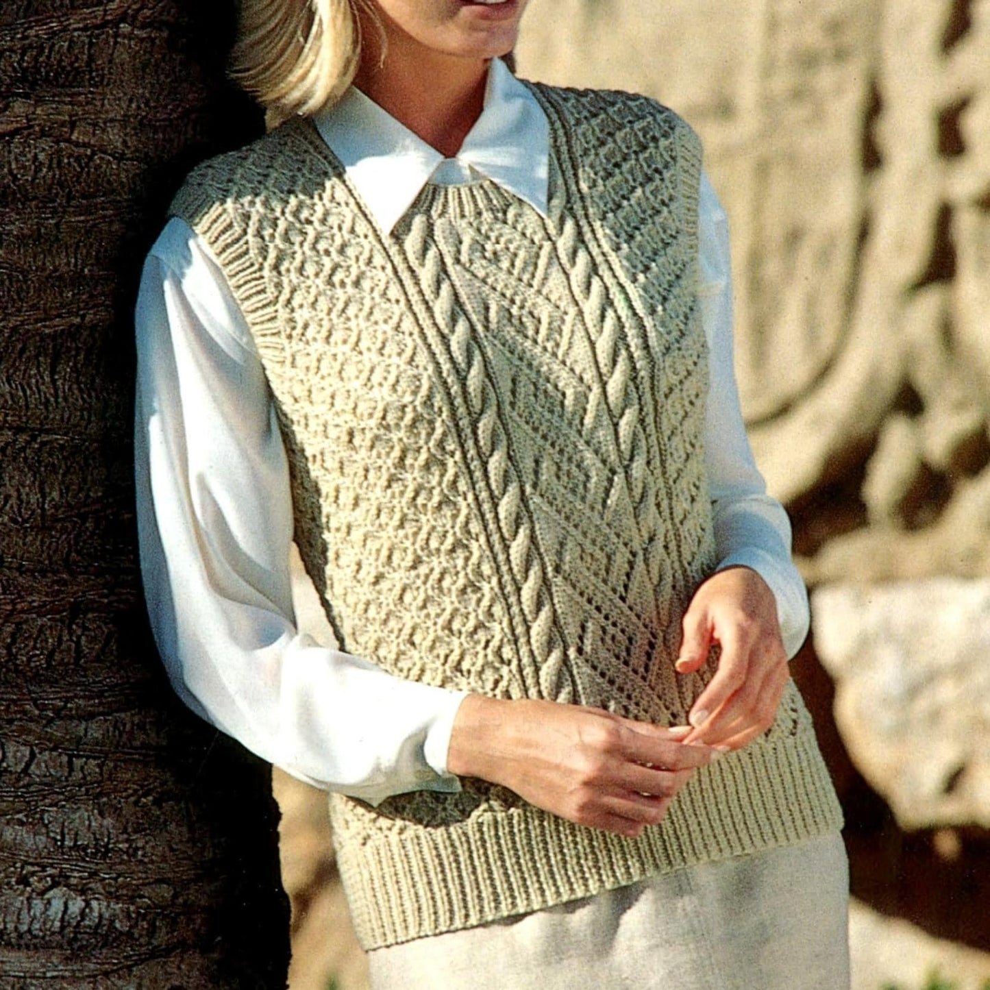 Elegant Soft Drape Knit Sweater Knitting Pattern