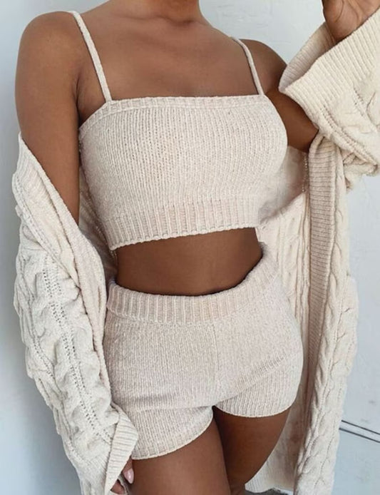 Relaxed Everyday Knit Lounge Shorts Knitting Pattern