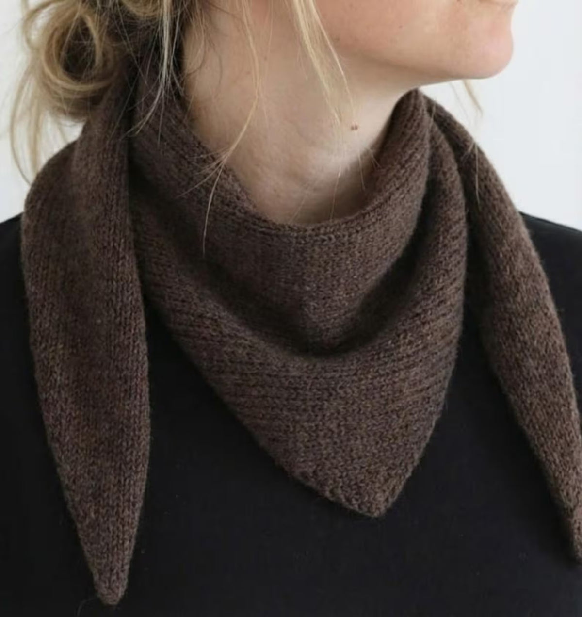 Soft Mini Triangle Kerchief Knitting Pattern