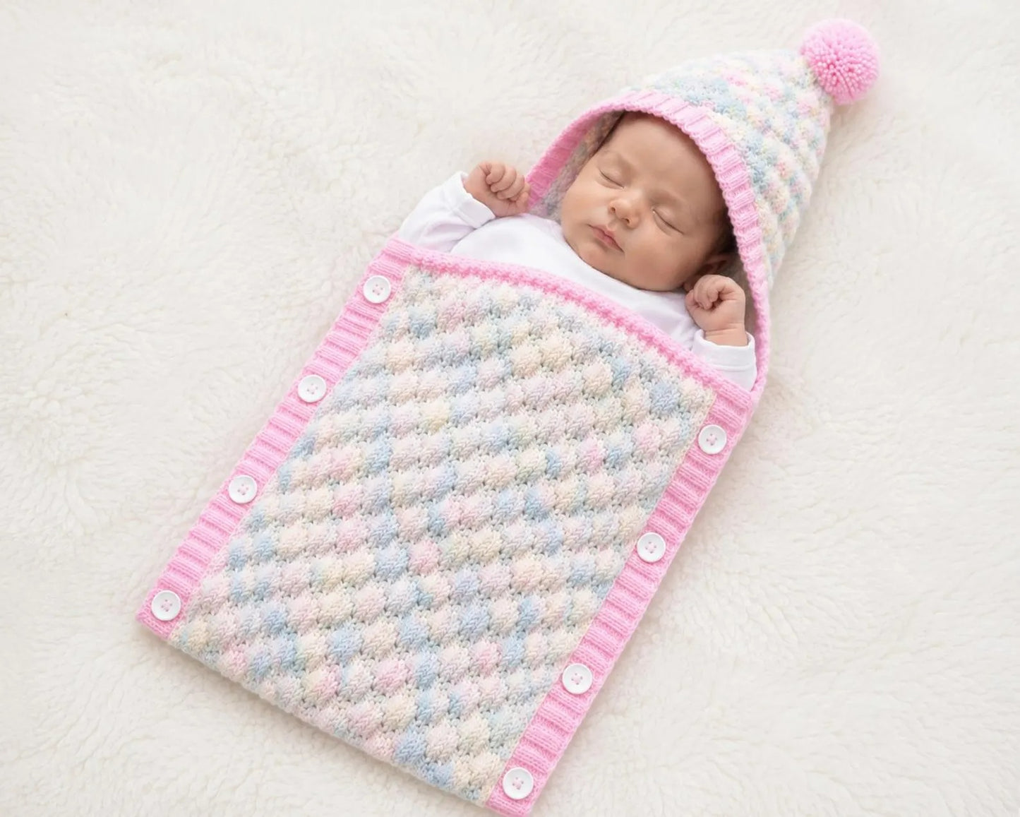 Baby Bubble Nest Knitting Pattern