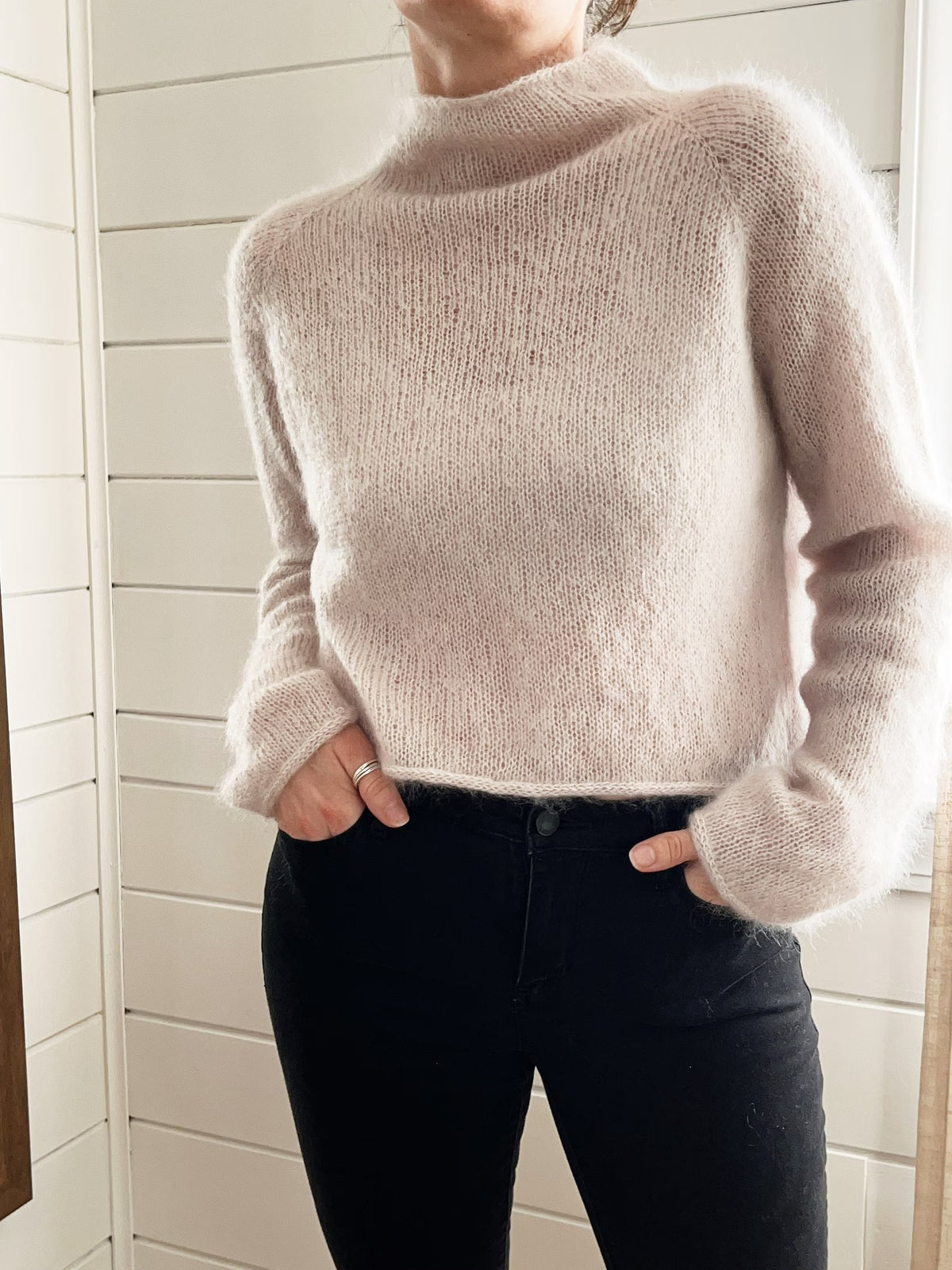 Refined Mohair Pullover Knitting Pattern
