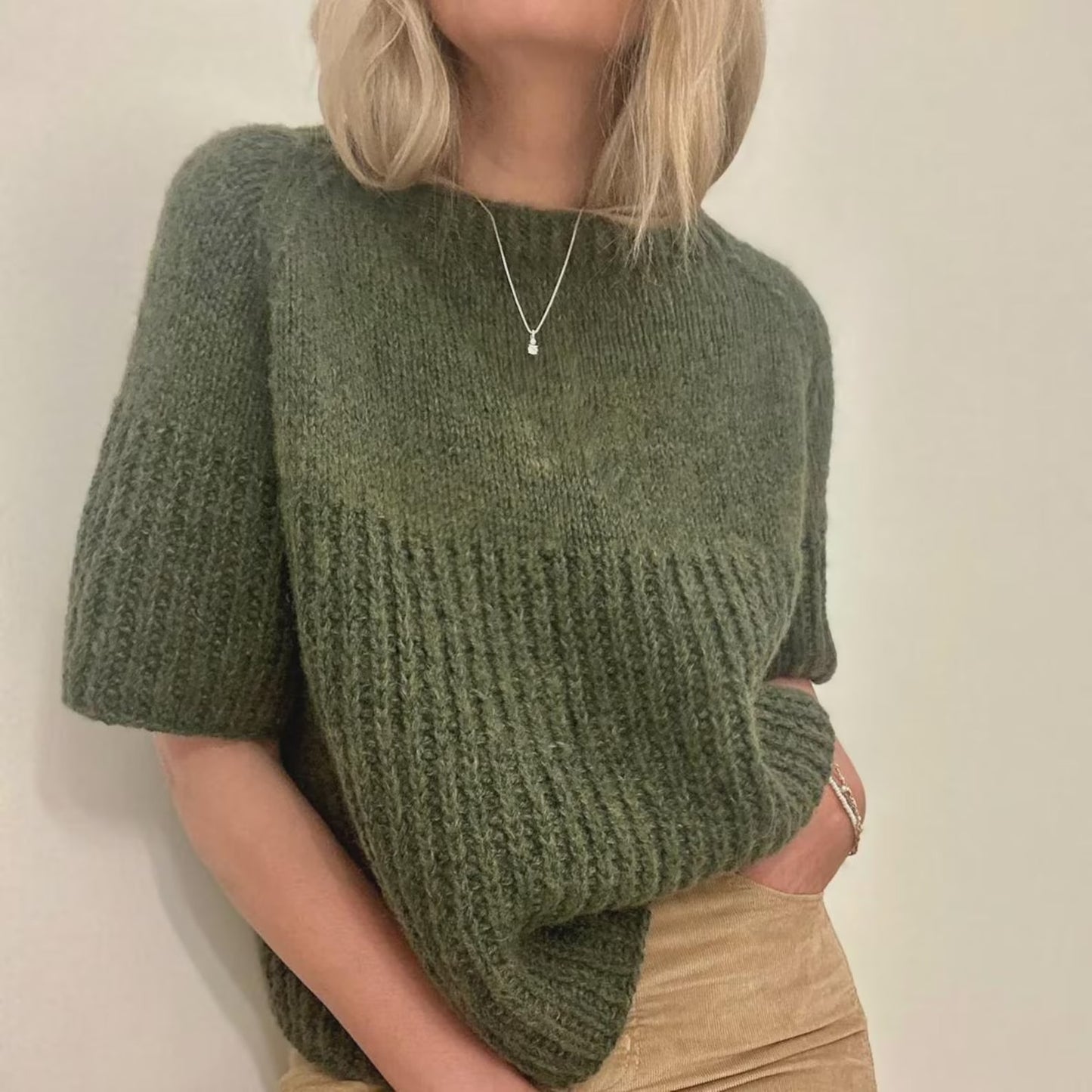 Elegant Ribbed Top Knitting Pattern