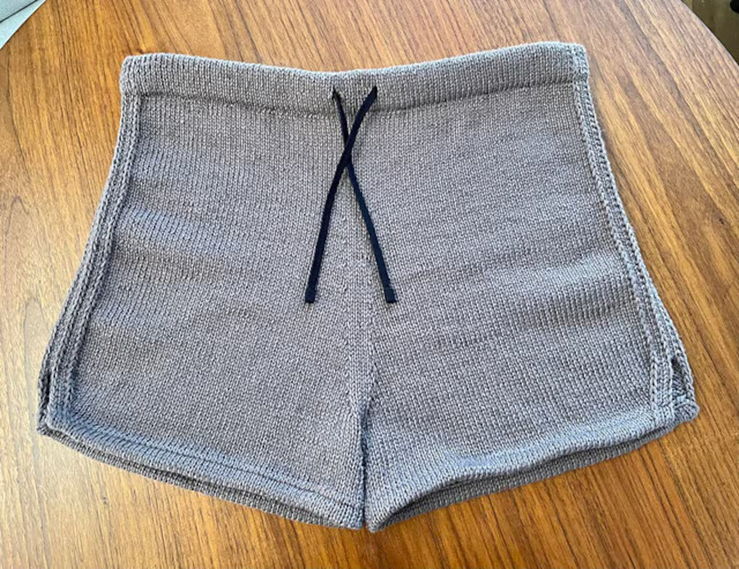 Relaxed Everyday Knit Lounge Shorts Knitting Pattern