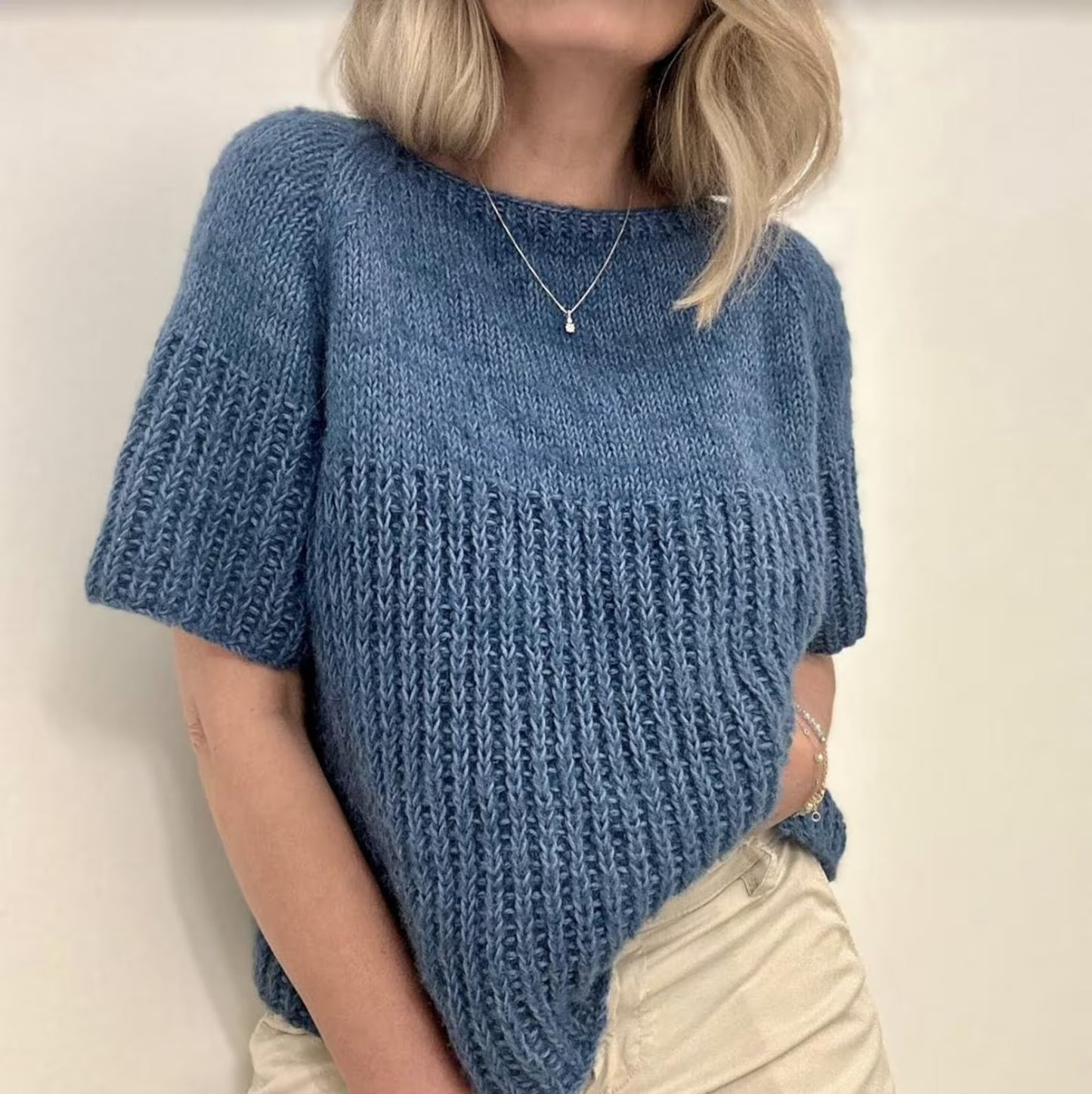 Elegant Ribbed Top Knitting Pattern