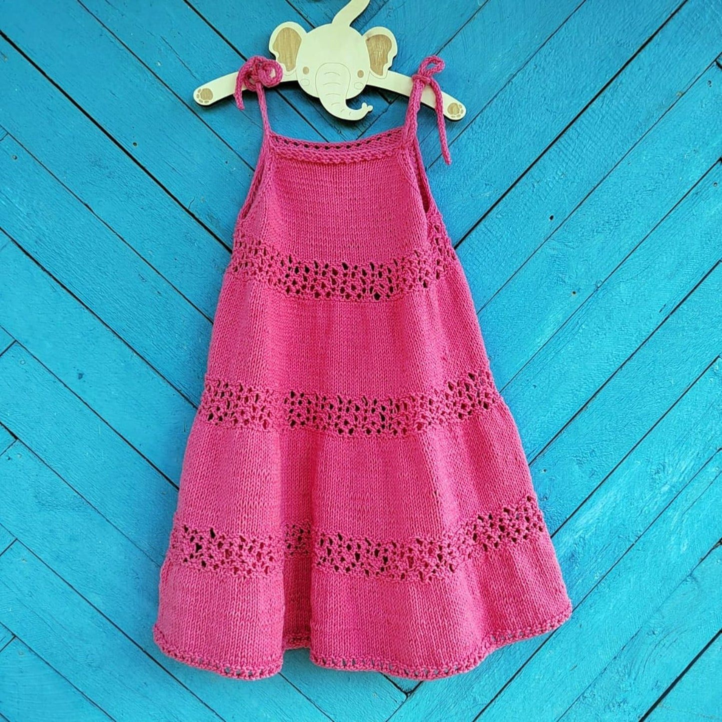 Sunny Meadow Twirl Dress Knitting Pattern
