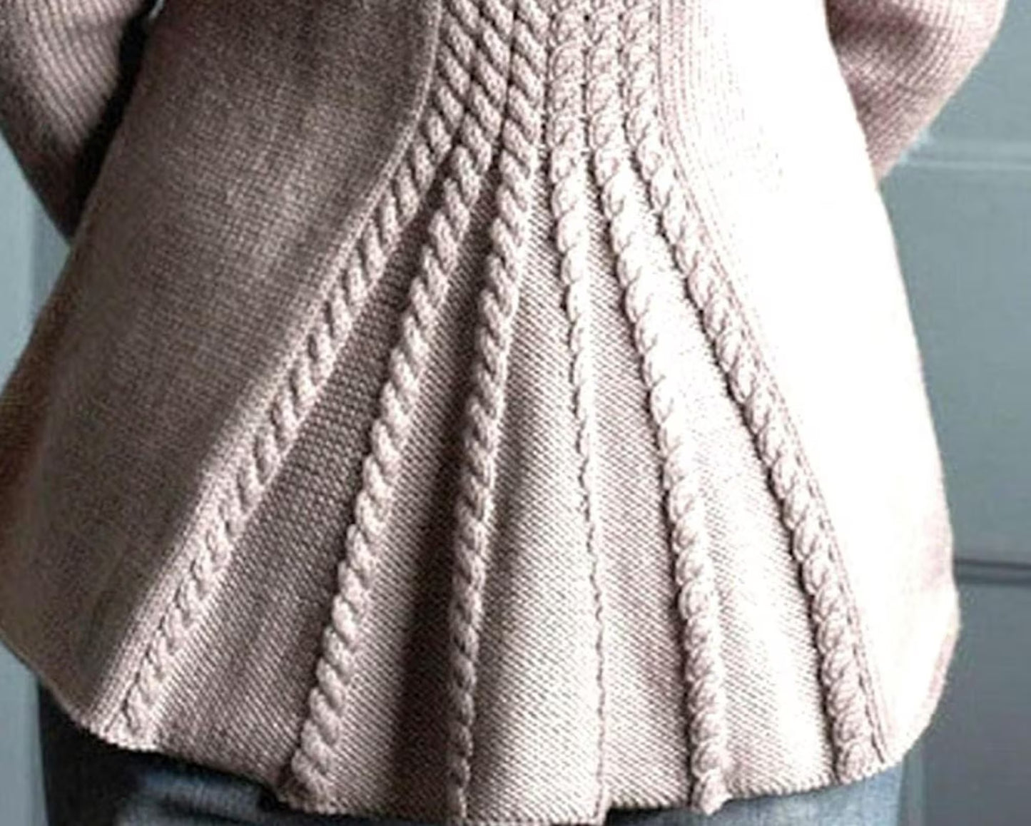 Elegant Soft Knit Sweater Design Knitting Pattern
