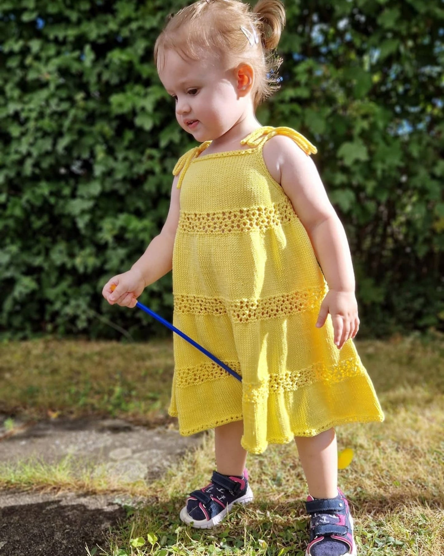 Sunny Meadow Twirl Dress Knitting Pattern
