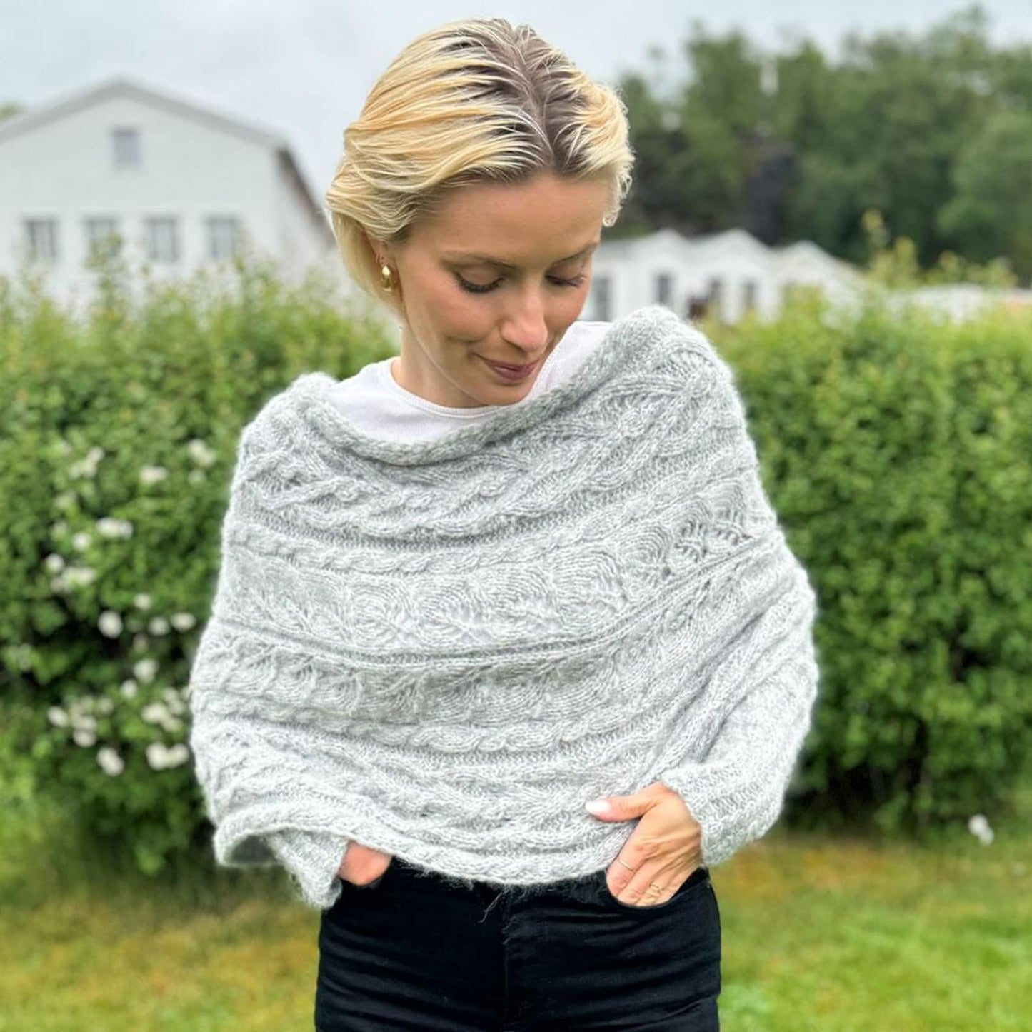 Woodland Foliage Sleeve Wrap Knitting Pattern