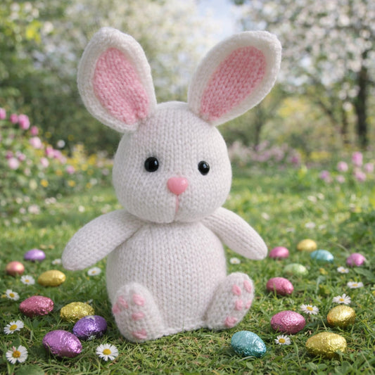 Soft Plush Bunny Toy Companion Knitting Pattern