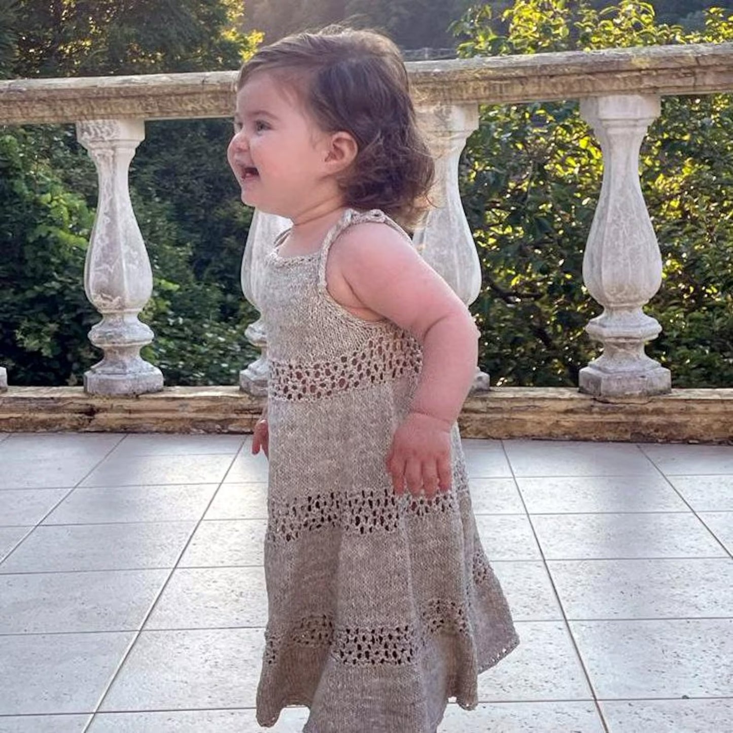 Sunny Meadow Twirl Dress Knitting Pattern