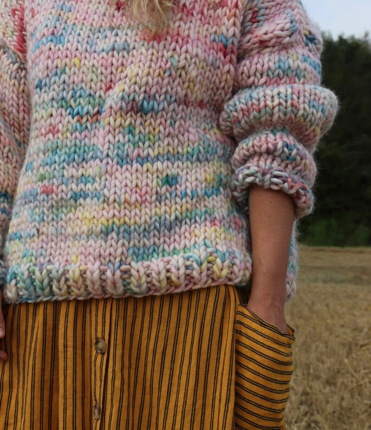 Oversized Comfort Chunky Sweater Knitting Pattern