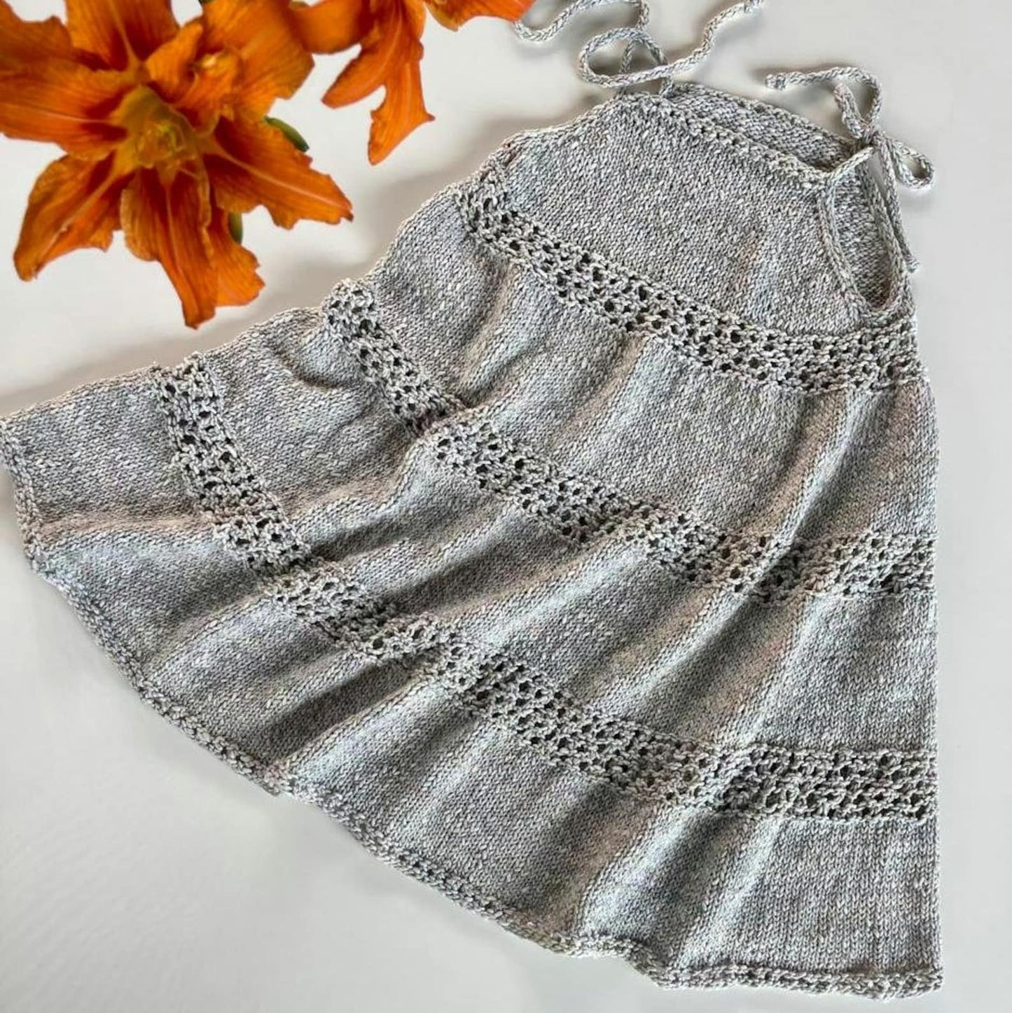 Sunny Meadow Twirl Dress Knitting Pattern