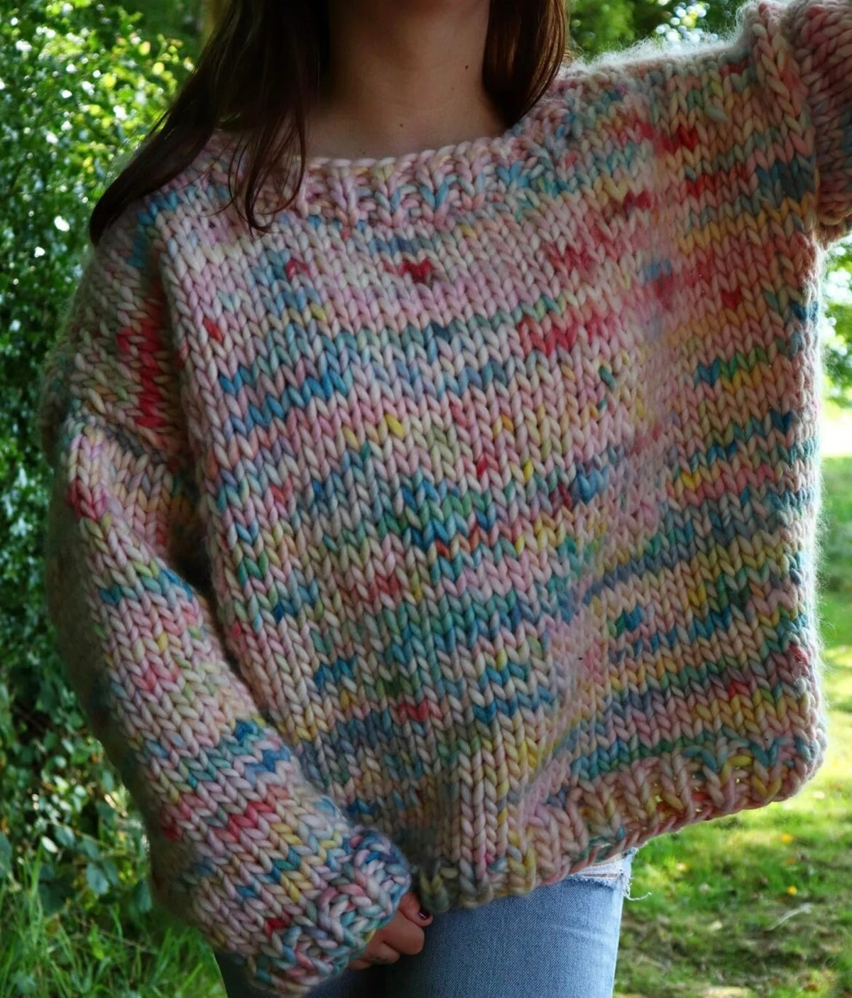 Oversized Comfort Chunky Sweater Knitting Pattern