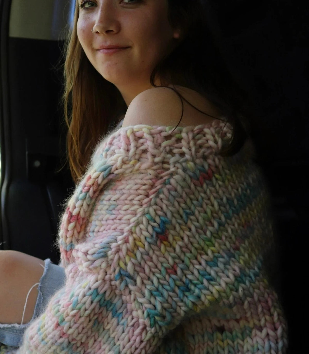 Oversized Comfort Chunky Sweater Knitting Pattern