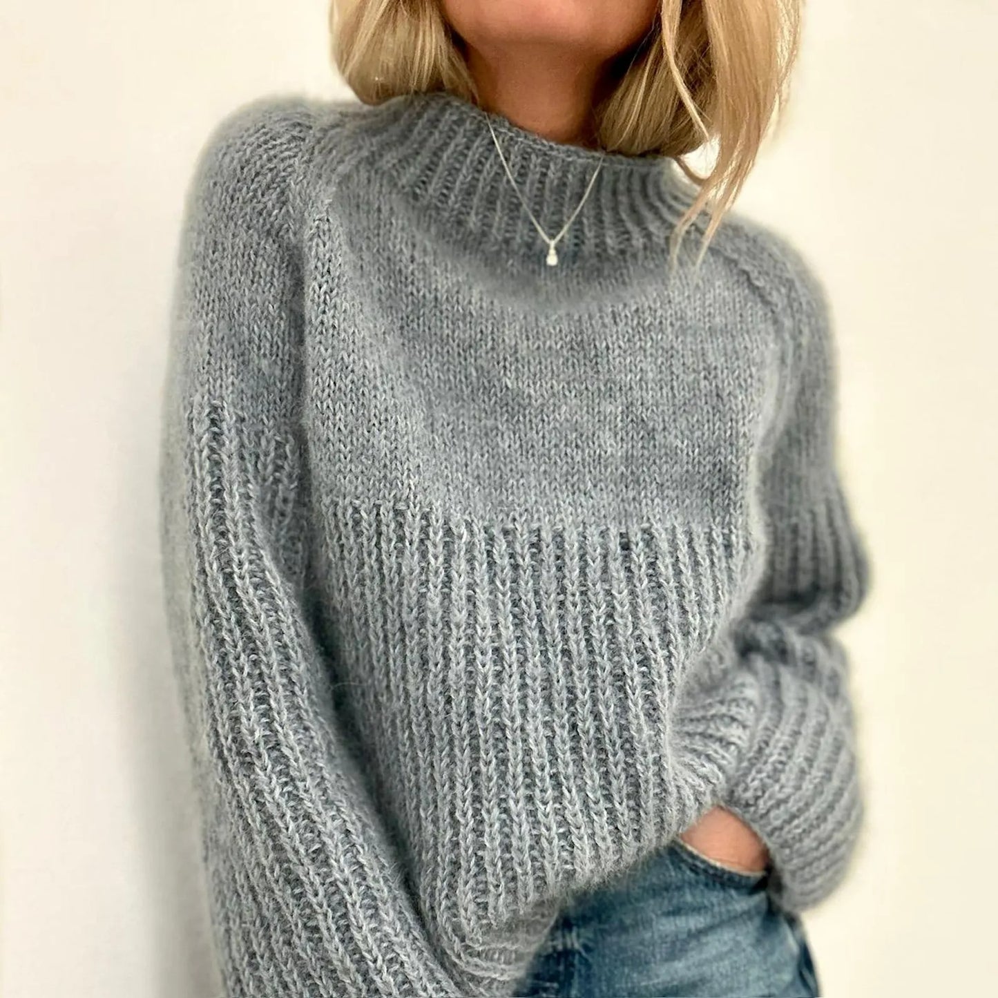 Multi Pattern  Pullover Knitting Pattern