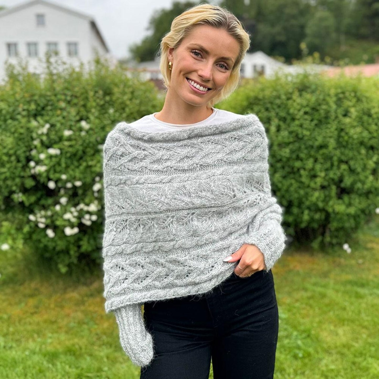 Woodland Foliage Sleeve Wrap Knitting Pattern