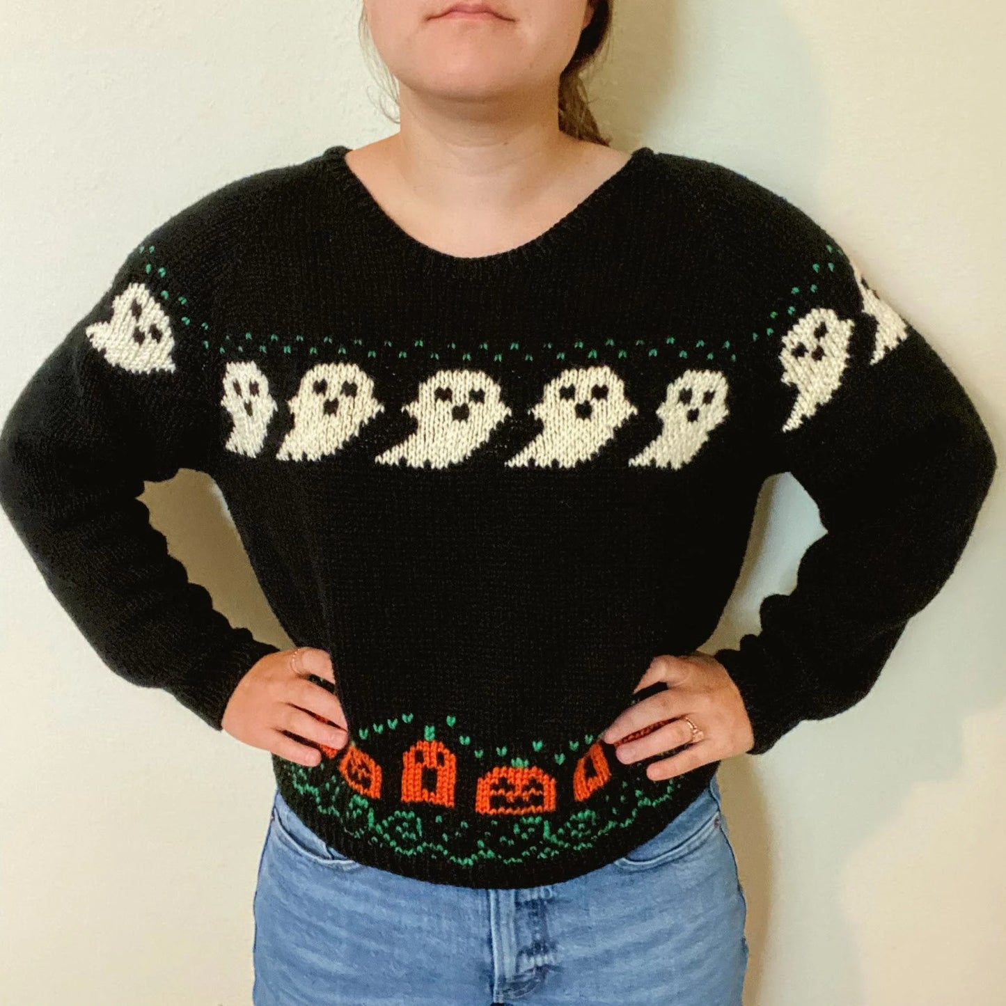 Haunted Yoke Pullover Knitting Pattern
