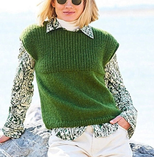 Minimalist Everyday Knit Pullover Knitting Pattern