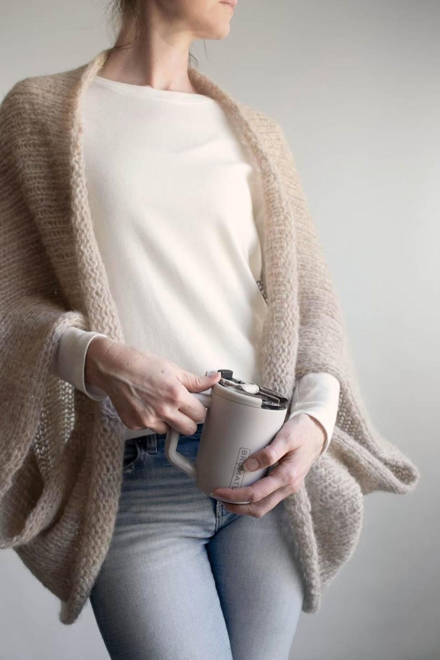Relaxed Draped Shoulder Layer Knitting Pattern