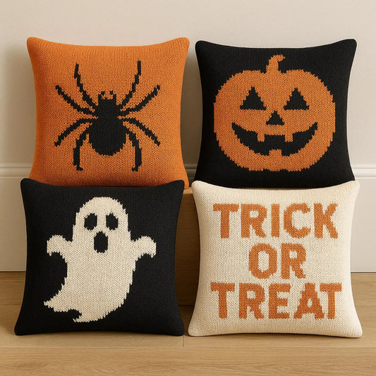 Cozy Halloween Cushion Knitting Pattern