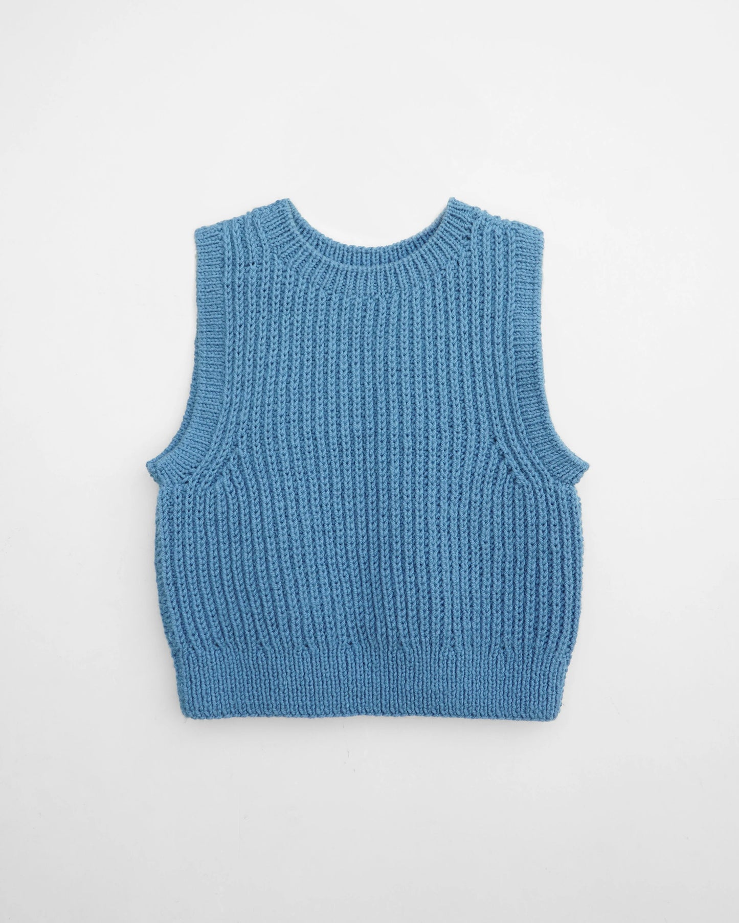 Classic Textured Sleeveless Layer Knitting Pattern