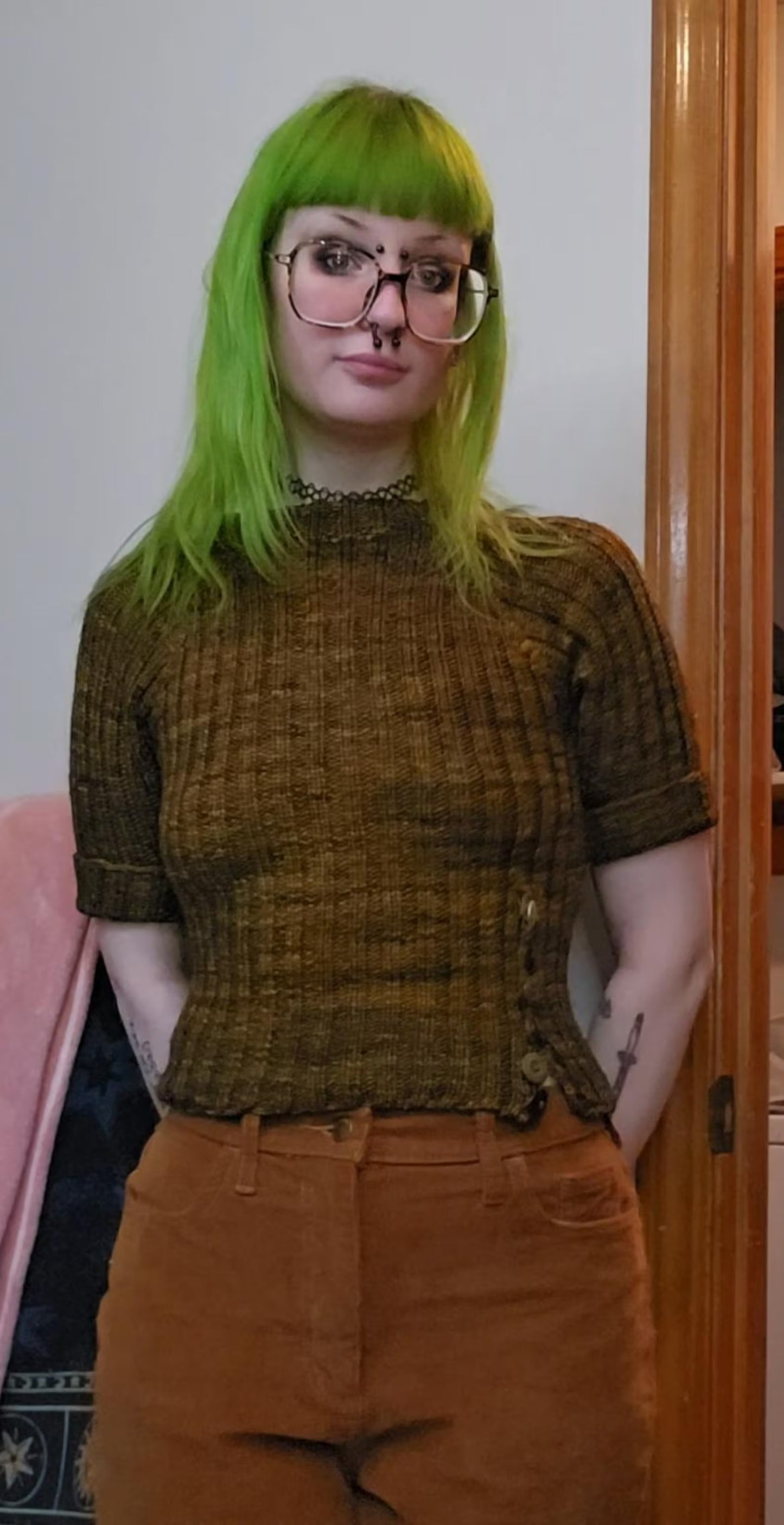 Vintage-Inspired Knit Blouse Pattern
