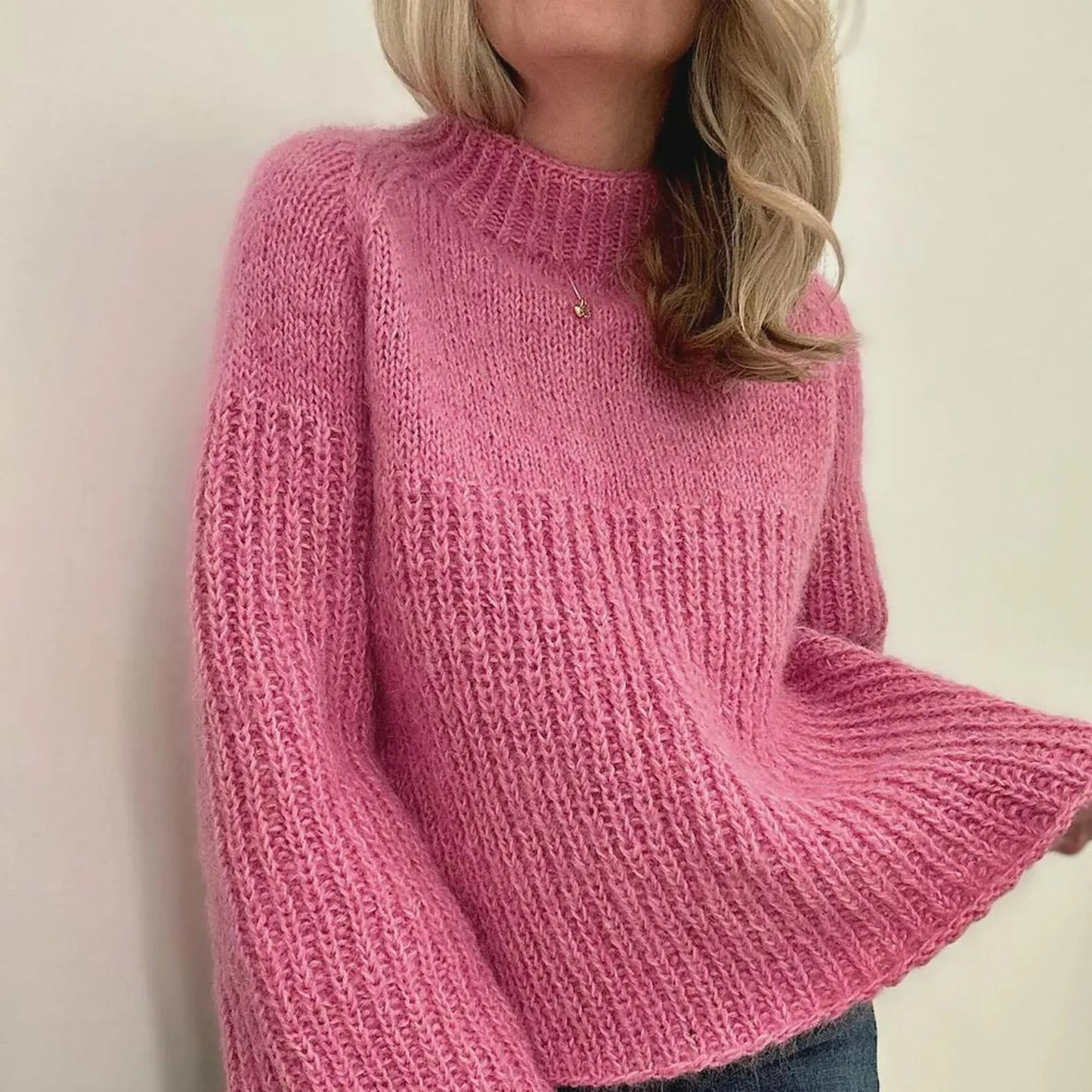 Multi Pattern  Pullover Knitting Pattern