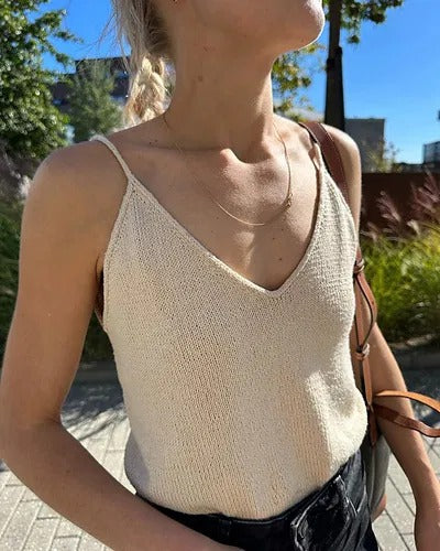Classy Woman Tank Top Knitting Pattern