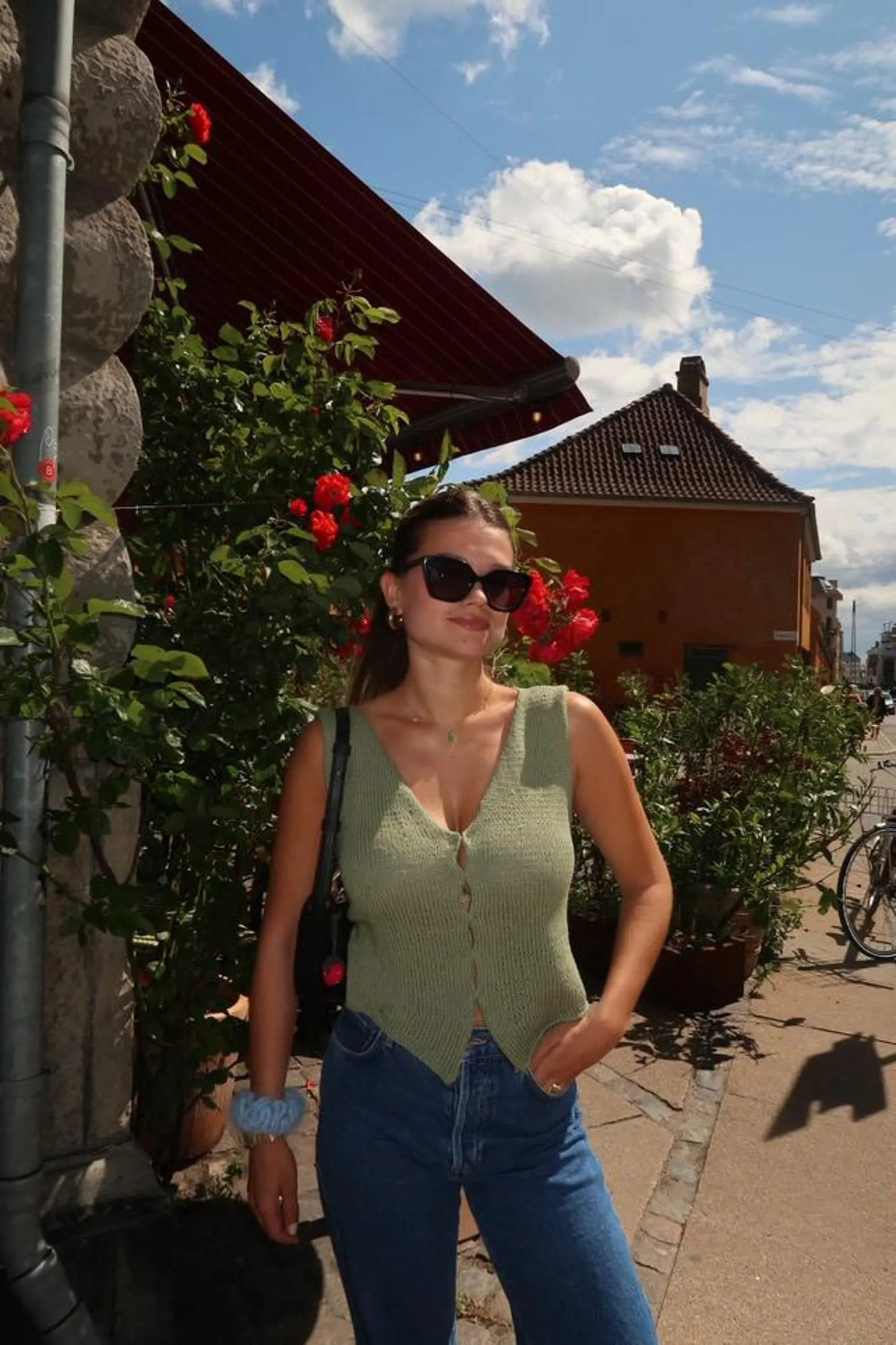Refined Open Front Layering Top Knitting Pattern