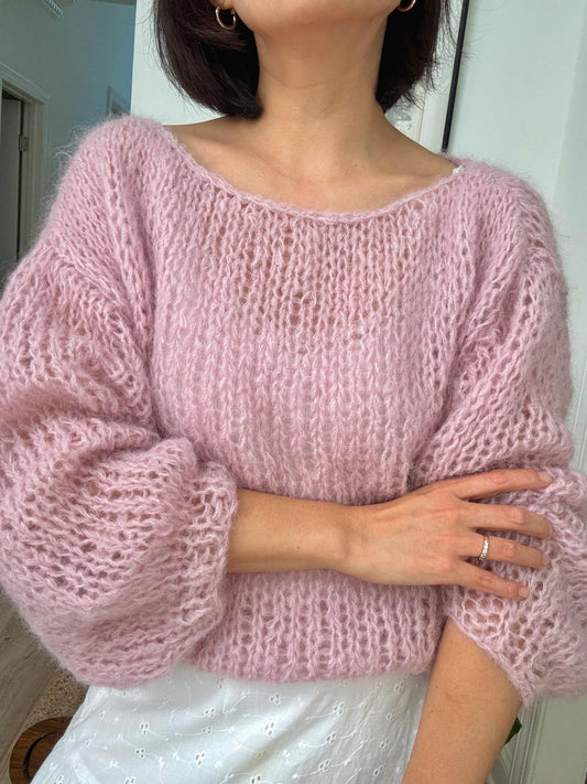 Continental Knit Classic Sweater Knitting Pattern