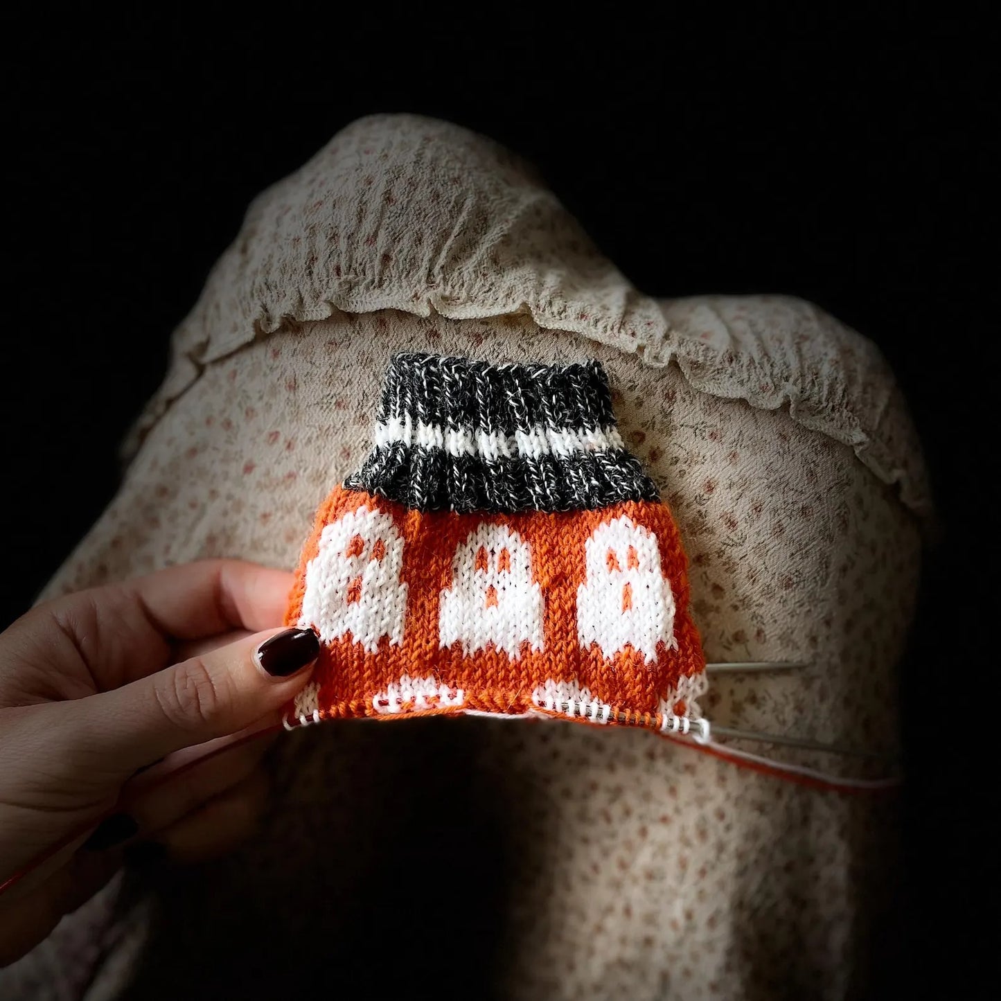 Midnight Mischief Sock Knitting Pattern
