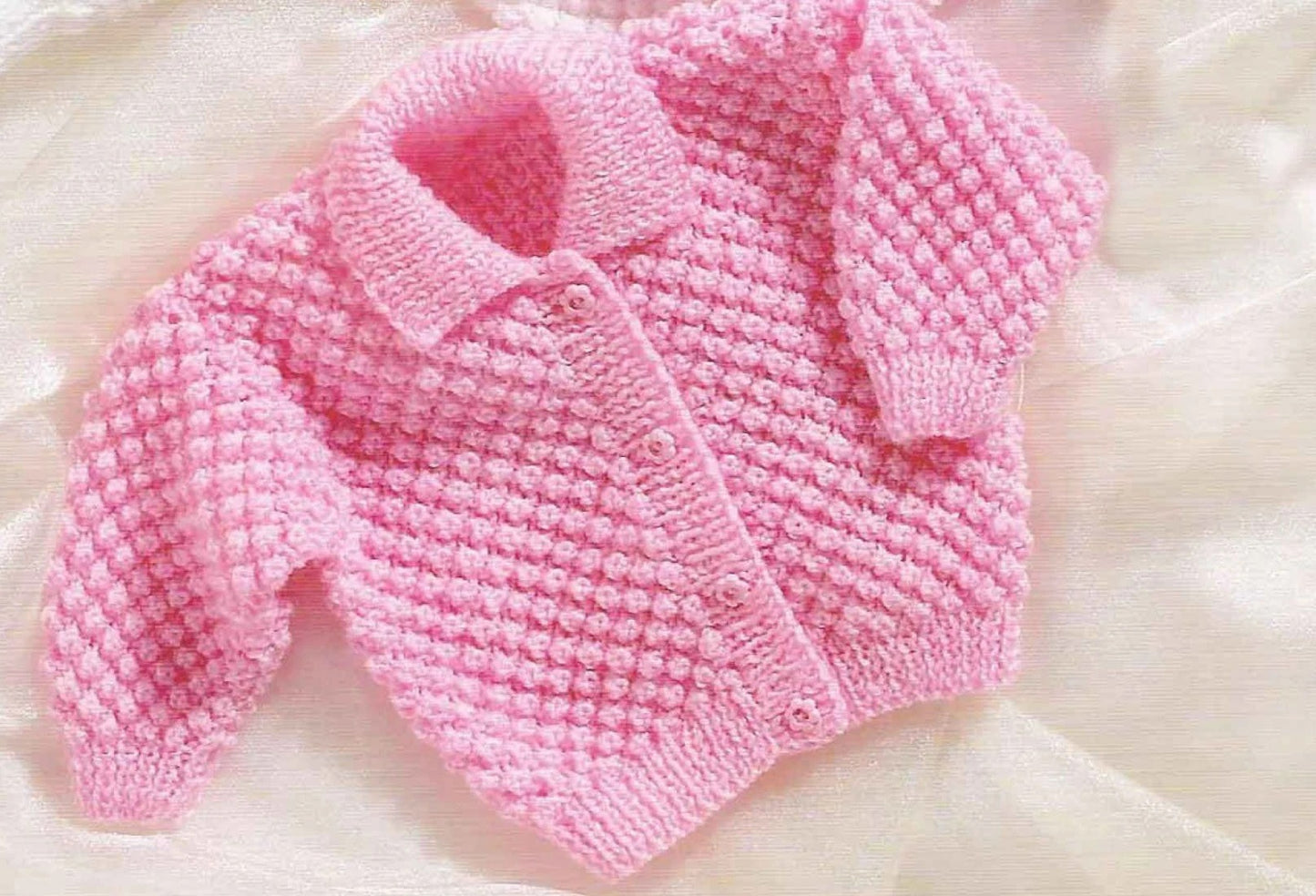 Rustic Charm Baby Cardigan Knitting Pattern