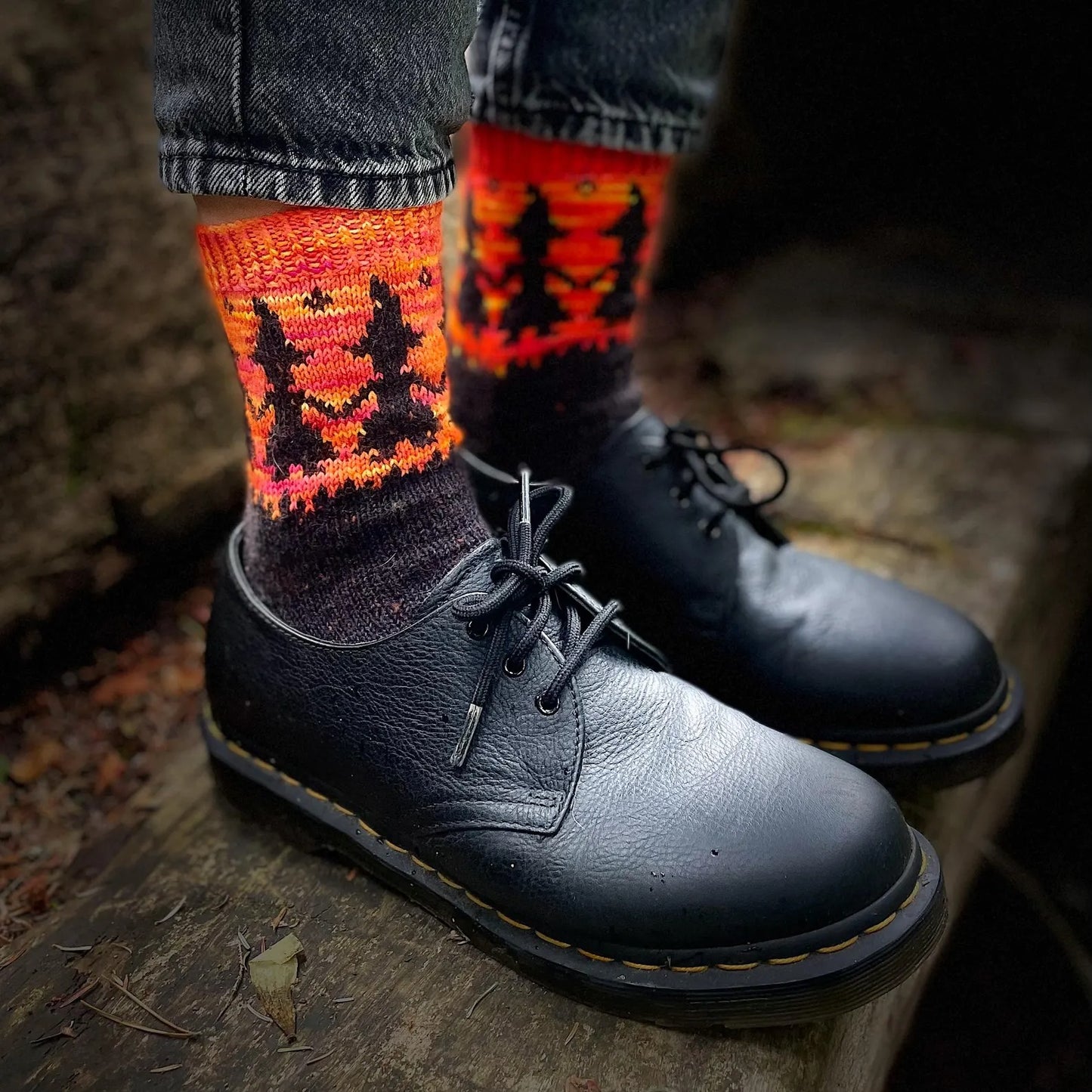 Midnight Mischief Sock Knitting Pattern