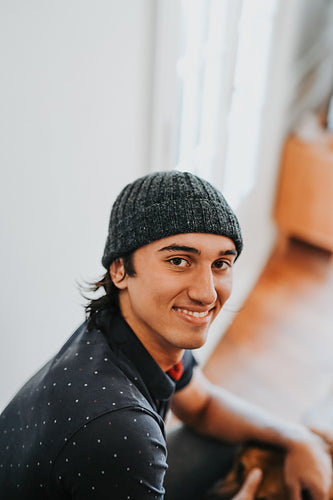 Easy Ribbed Gift Beanie for Him Knitting Pattern