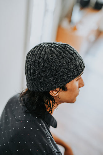Easy Ribbed Gift Beanie for Him Knitting Pattern