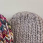 Super Chunky Ribbed Beanie crowns in multiple colours; original listing video cropped to remove labels