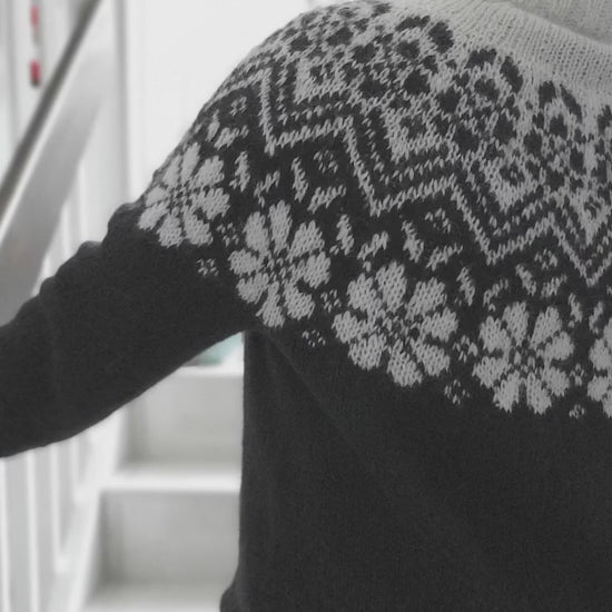 Bloom Yoke Pullover knitting pattern — source video