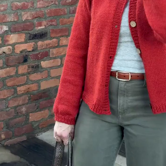 Sunny Road Easy Cardigan knitting pattern — source video