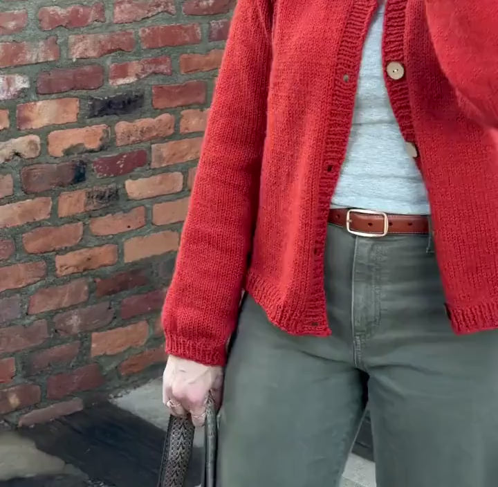 Sunny Road Easy Cardigan knitting pattern — source video