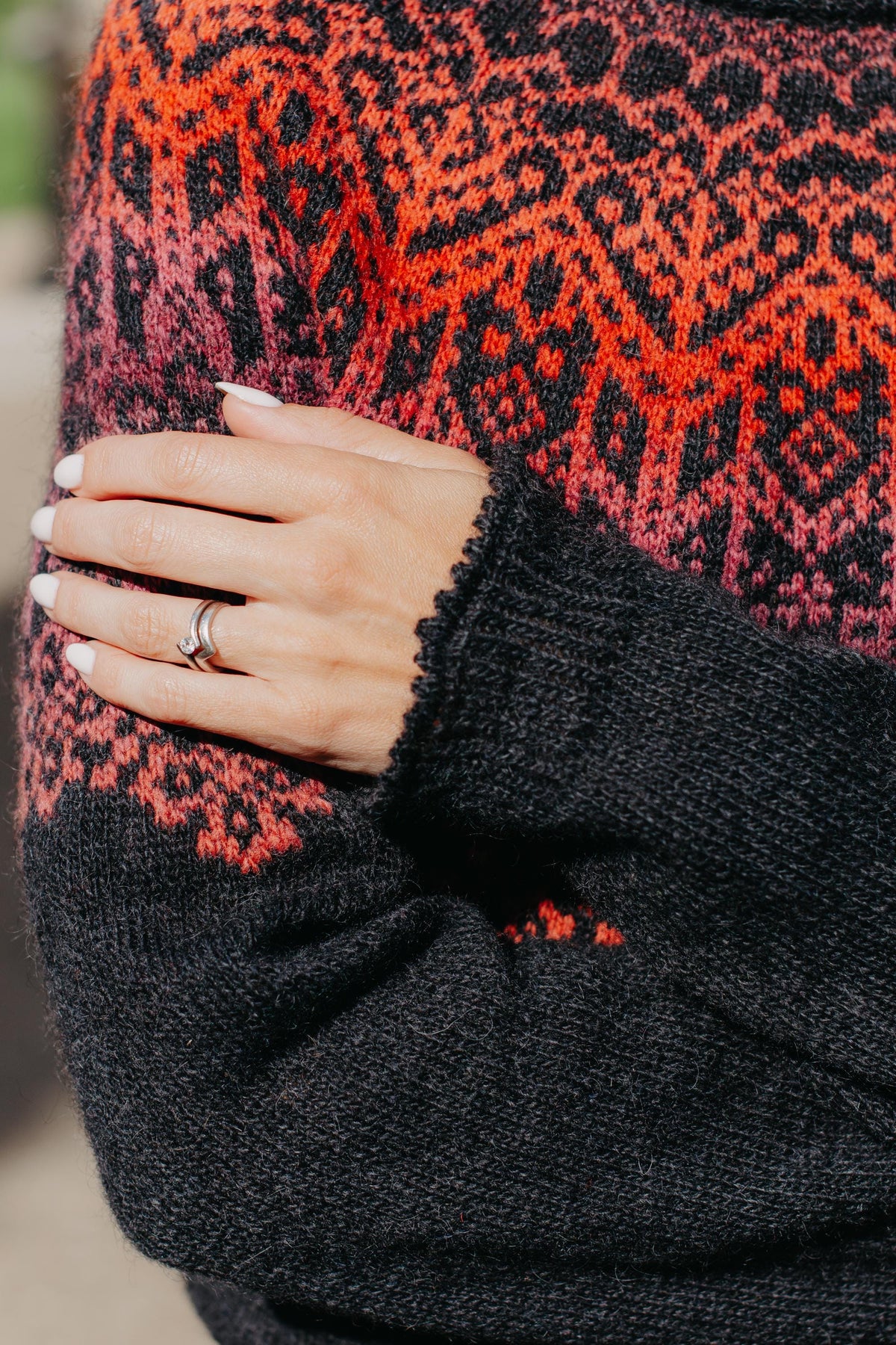 Snow Flower Yoke Sweater knitting pattern — view 02