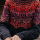 Snow Flower Yoke Sweater knitting pattern — view 04