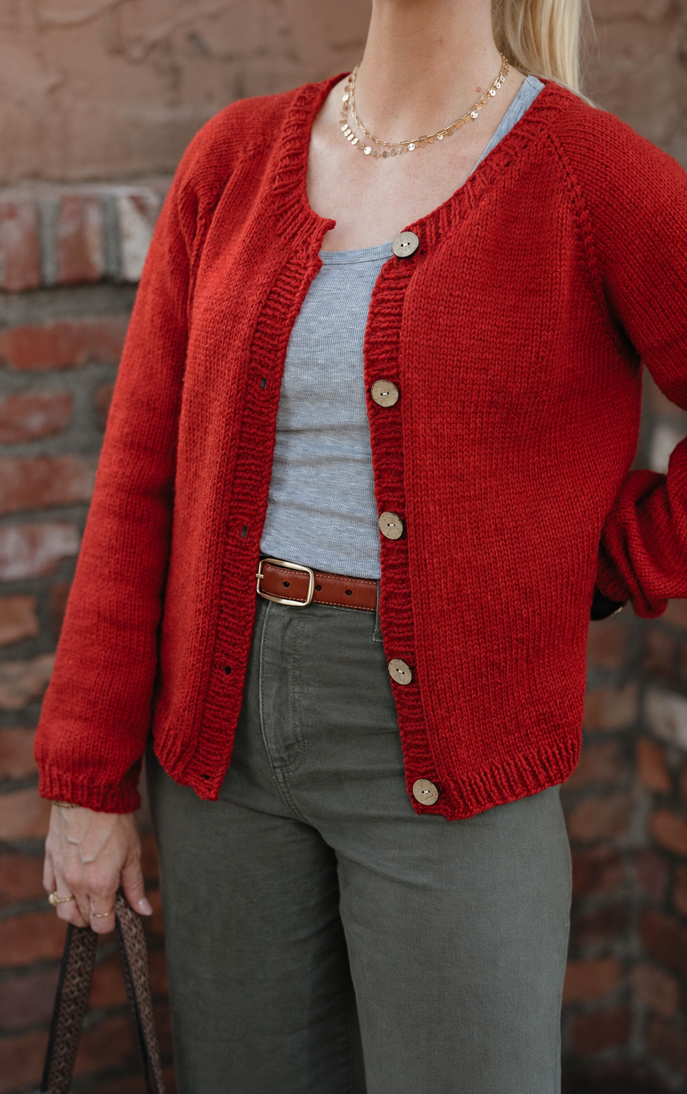 Sunny Road Easy Cardigan knitting pattern — view 01