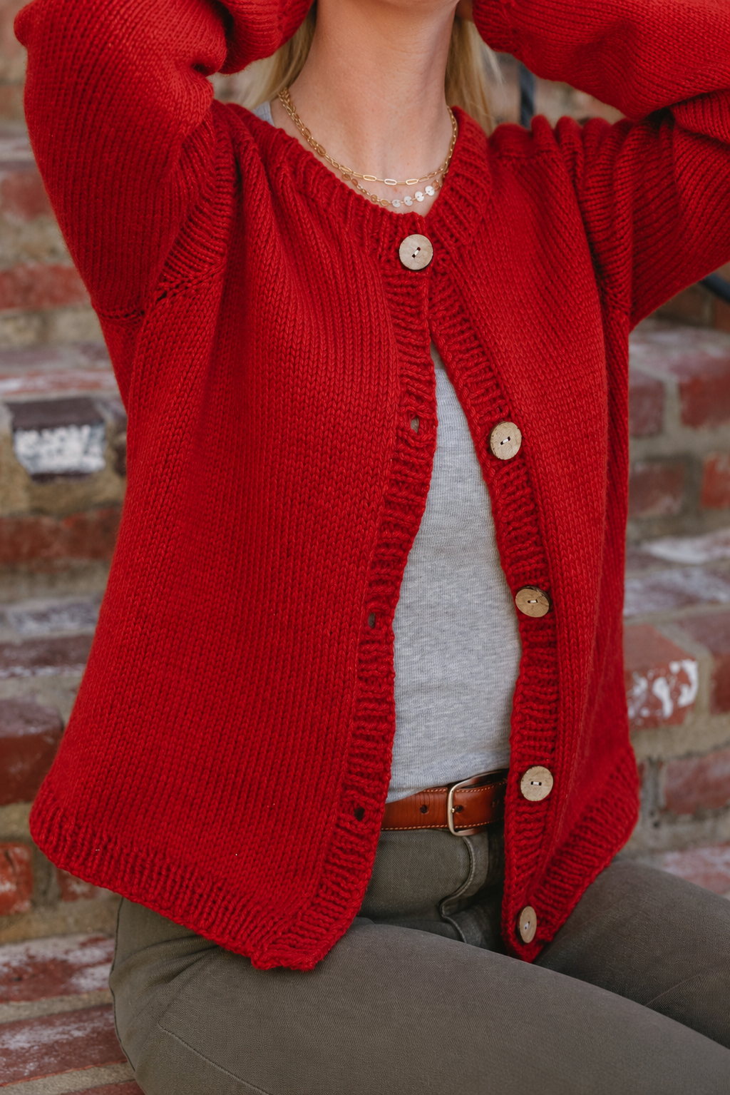 Sunny Road Easy Cardigan knitting pattern — view 03