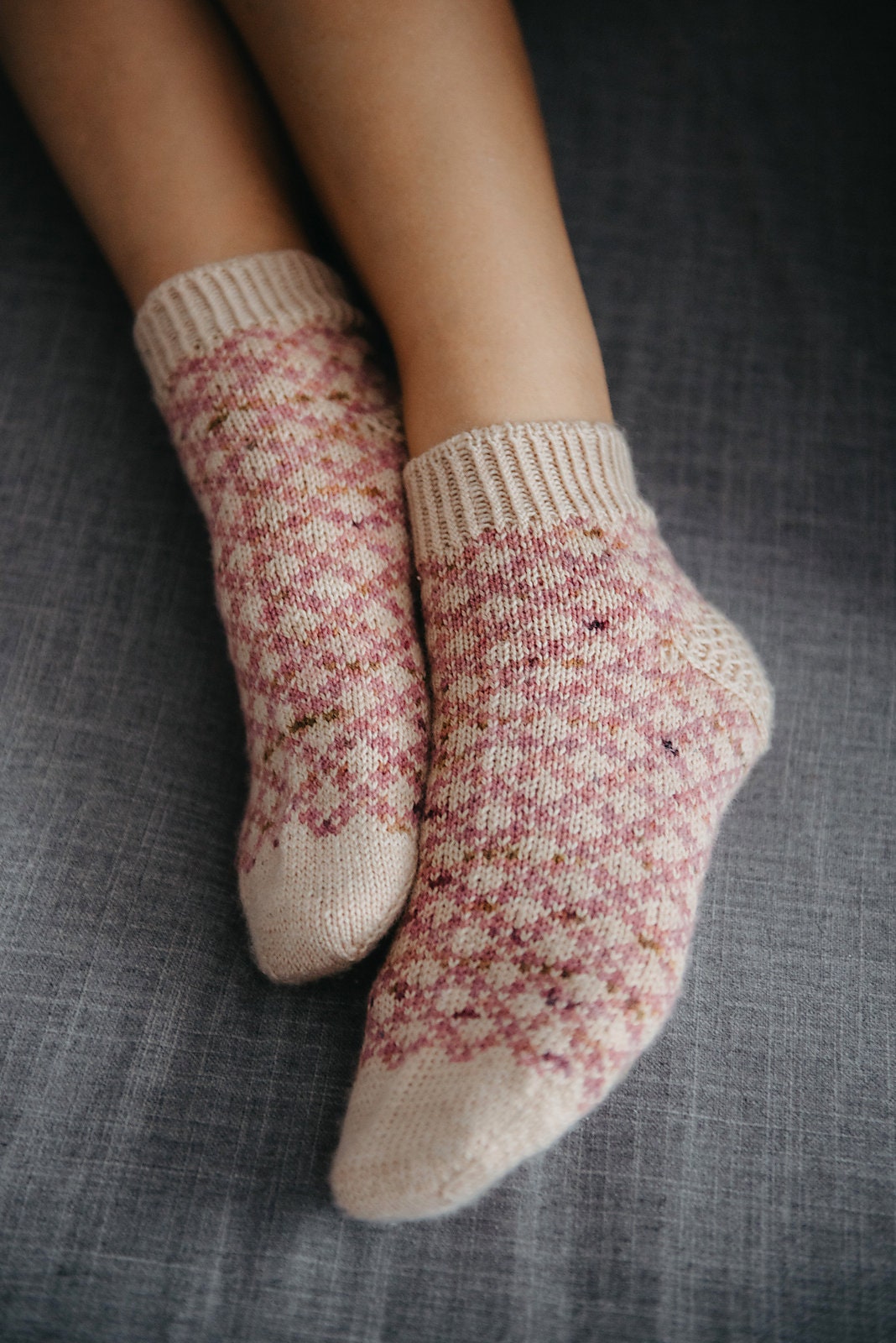 Two Color Cozy Socks knitting pattern — view 04
