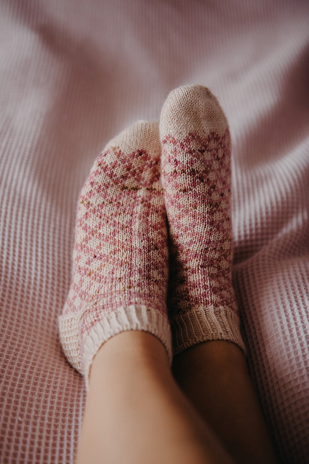 Two Color Cozy Socks knitting pattern — view 05