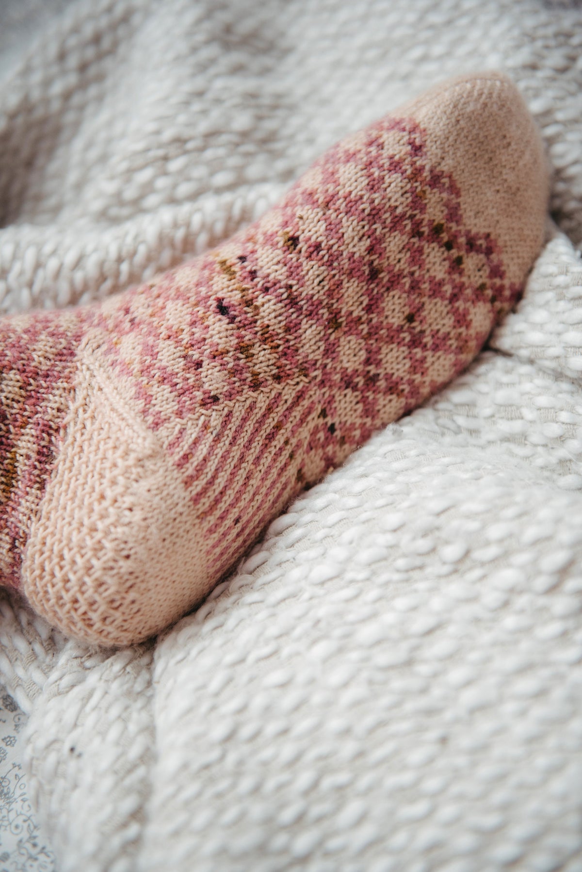 Two Color Cozy Socks knitting pattern — view 09