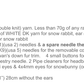 Snow Bunny Tree Friend Knitting Pattern — Materials & size sample — PDF preview